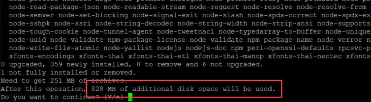 828 MB just to install Node? Are you kidding?