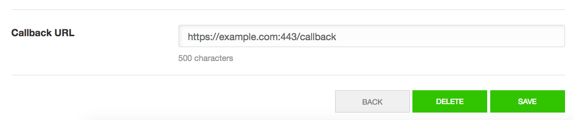 LINE callback URL
