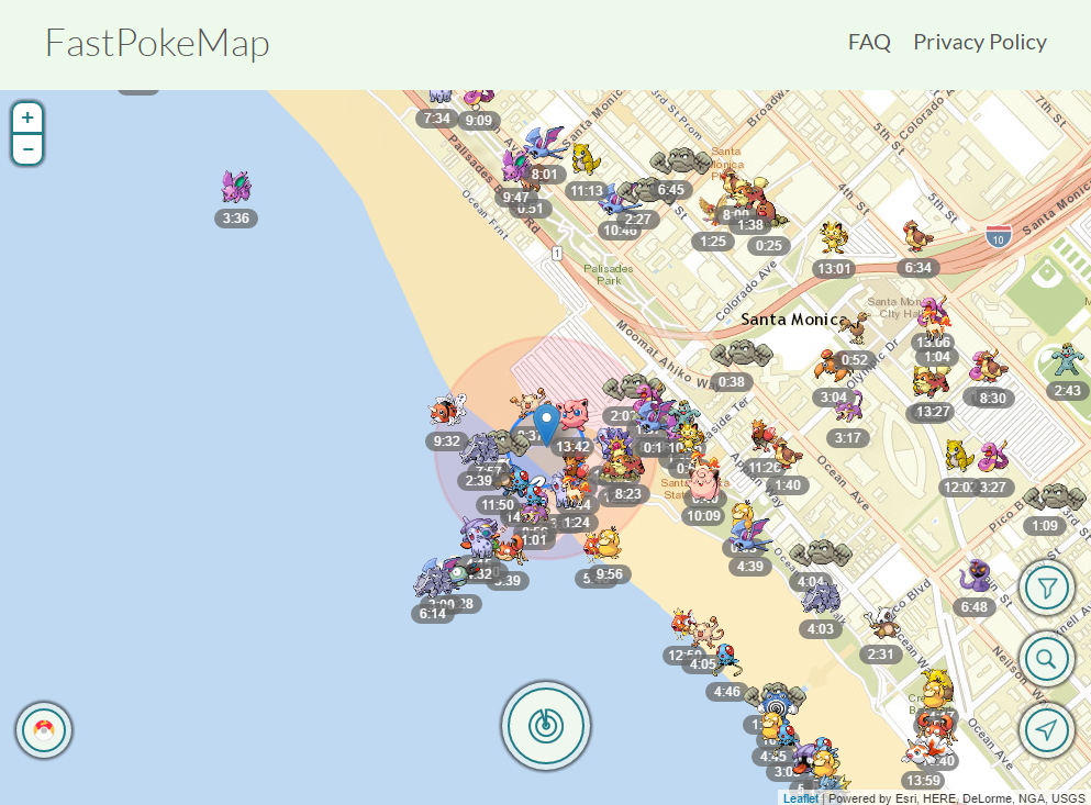 Fast Pokemon Map