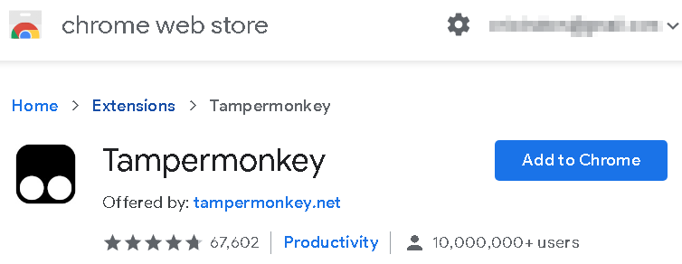Get Tampermonkey for Chrome or Brave